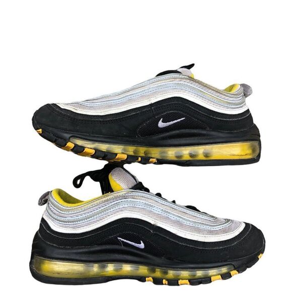 RARE 2018 Nike Air Max 97 Steelers Black Yellow Size 7.5 - Picture 2 of 15